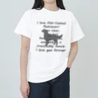 onehappinessのフラットコーテッドレトリバー ヘビーウェイトTシャツ
