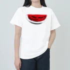 ヨープキャンが気になったのすいか -watermelon- 切 ヘビーウェイトTシャツ