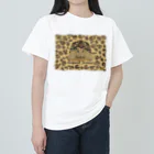 はやしりえのヒョウ柄ヒョウモンガメさん Heavyweight T-Shirt