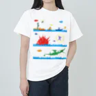 ヤノベケンジアーカイブ&コミュニティのヤノベケンジ《ラッキードラゴンのおはなし》（デザインNo.1） ヘビーウェイトTシャツ