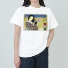 nidan-illustrationの"錦板を遣ふ女の図" #1 ヘビーウェイトTシャツ