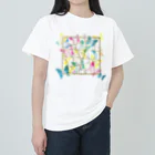 nanatitchのGOLDと蝶々 ヘビーウェイトTシャツ