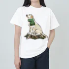 犬グッズの店しえるぶるーのマフラー犬　ラブラドルレトリバー ヘビーウェイトTシャツ