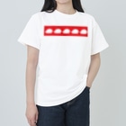 HarikoHarioの紅白はりねずみ Heavyweight T-Shirt