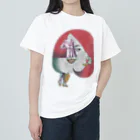 moriokasachi.artの早く隠れて！ ヘビーウェイトTシャツ