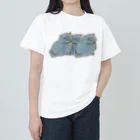 マルティ部屋のぎっちり3匹冬 Heavyweight T-Shirt