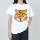 右手リアンうめもと公式のトラちゃん ヘビーウェイトTシャツ