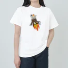 楽猫楽描しげ屋のネコ根っこロケット ヘビーウェイトTシャツ