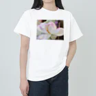 💖宇宙整体♪🌈♪こころからだチャンネル♪💖の蓮の花 ヘビーウェイトTシャツ