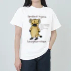 有限会社サイエンスファクトリーの強くて可愛いブチハイエナのラフィンちゃん ヘビーウェイトTシャツ