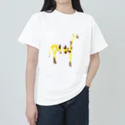 ××（めめ）@羽織ると可愛いデザインのキリンという概念 ヘビーウェイトTシャツ