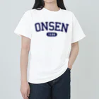 温泉グッズ@ブーさんとキリンの生活のONSEN 1126（ネイビー） ヘビーウェイトTシャツ