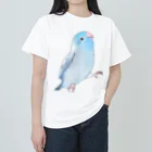 まめるりはことりのご機嫌なマメルリハのるりちゃん【まめるりはことり】 Heavyweight T-Shirt