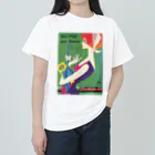 YS VINTAGE WORKSのドイツ国鉄 DB レディー２　日傘 ヘビーウェイトTシャツ