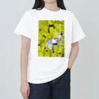 Cordelia　SUZURI分室のGERDA "Collage yellow" Heavyweight T-Shirt