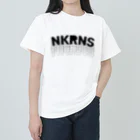 NKRNSのNKRNS　ロゴ黒（フロント） ヘビーウェイトTシャツ