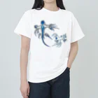 森図鑑の[森図鑑] アオミノウミウシ2匹バージョン ヘビーウェイトTシャツ