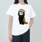 mofusandのねこかぶり（レッサーパンダ） ヘビーウェイトTシャツ