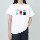 ふわキャラ工房の朝・夕・夜の標本 ヘビーウェイトTシャツ