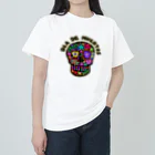 sandy-mのメキシコ風ドクロ Dia de muertos ヘビーウェイトTシャツ