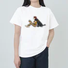 ハッピー・ラブラドールズのブラックラブラドールとママの読書の時間 Heavyweight T-Shirt