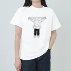 YUICHI design shopのびよーんウサギ ヘビーウェイトTシャツ