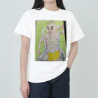 エド・ワード【江戸鉾の愛殿原】。の金剛力士像　阿形 Heavyweight T-Shirt