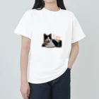 GetYourBeat_🀀🀁🀂🀃麻雀🀆🀅🀄︎🀫の猫と栗 ヘビーウェイトTシャツ