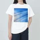 ArtWillの飛行機雲 ヘビーウェイトTシャツ