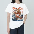 MitsubaPrintsの神奈川沖ラーメンTシャツ ヘビーウェイトTシャツ