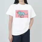 泥と暮らしのネコケラトプス（カラーA） ヘビーウェイトTシャツ