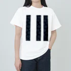 いろはにゃんこ堂の壁紙風ゆるかわねこさん(ホワイト) Heavyweight T-Shirt