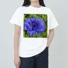 あゆのしおやきのヤグルマギク(青) ヘビーウェイトTシャツ