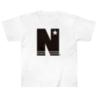 NOBチャンネルストアのN STAR ブラック ヘビーウェイトTシャツ