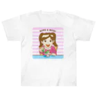 N's Creationのゼリーを食べる少女 Heavyweight T-Shirt