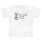 Rabbithumanaspetsの#BLOCKCAT（黒） Heavyweight T-Shirt