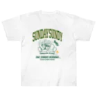 SUNDAYS GRAPHICSのSUNDAY SUNDY No.4(カレッジロゴ)  ヘビーウェイトTシャツ