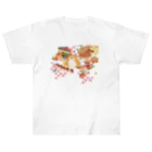 透月糖花のもふもふ和菓子ちゃん Heavyweight T-Shirt