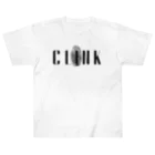 CLINK_officialのCLINK旧LOGO2 ヘビーウェイトTシャツ