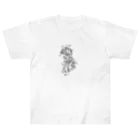 猫の浮世絵・草紙の楽しく踊る幇間猫 ヘビーウェイトTシャツ