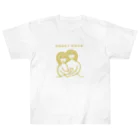 よしださやか｜イラストレーターのねこたち（愛のハネムーン） Heavyweight T-Shirt