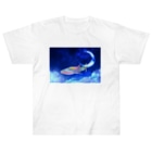 まぁの海の生き物屋さんの虹色ジンベイザメさん Heavyweight T-Shirt