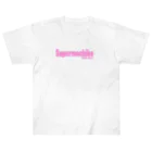 🌸桜餅　桜子🍺のすーぱーもちこ(ピンク) ヘビーウェイトTシャツ