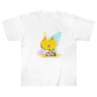 キノコファクトリーのDJねこ ヘビーウェイトTシャツ