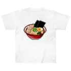 moguのラーメン【ドット】 ヘビーウェイトTシャツ