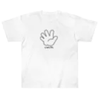 イラスト MONYAAT のジャンケン　パー Heavyweight T-Shirt