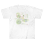 雁花工房（寄付アイテム販売中です）のWild plants of HOTOKENUMA-wetlands（色付き） Heavyweight T-Shirt