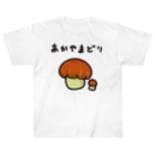 きくのらくがきのあかやまどりときく Heavyweight T-Shirt