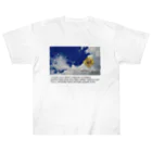 yuu all rightの〝空とひまわり〟向日葵 ヘビーウェイトTシャツ