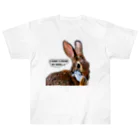 AngelRabbitsの野うさぎのほっぺを掘るうさぎ Heavyweight T-Shirt